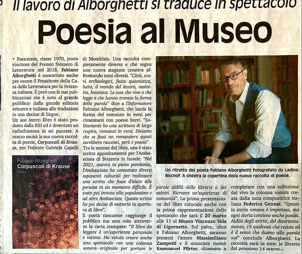 poesia al museo - l'osservatore