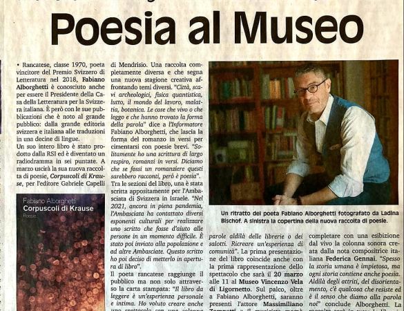 poesia al museo - l'osservatore